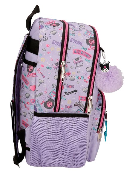 MOCHILA ADAP. 44CM 2C. KUROMI RETROPOP